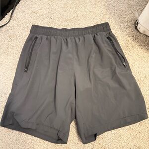 Men's Gray Performance Athletic Shorts